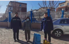 天寒情意真 慰问暖人心